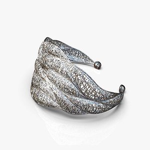 Stylized wavy bracelet