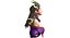 3D model Elf Girl Character Bust