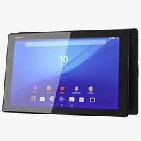 Sony Xperia Z4 Tablet Black 3D Model