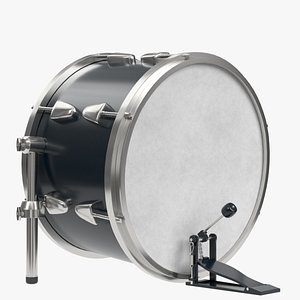 Bass drum with pedal
