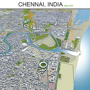 3D city area building