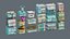 City low Poly 4 Tile pack
