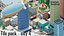 City low Poly 4 Tile pack