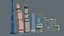 City low Poly 4 Tile pack