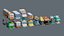 City low Poly 4 Tile pack