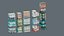 City low Poly 4 Tile pack