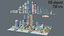 City low Poly 4 Tile pack