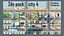 City low Poly 4 Tile pack