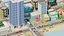 City low Poly 4 Tile pack