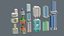 City low Poly 4 Tile pack
