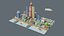 City low Poly 4 Tile pack