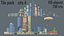 City low Poly 4 Tile pack