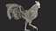 Gehendes Modell 3D des Hahns