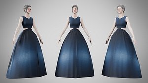 Dress 32 Digital Horizon Weave v3 3D model