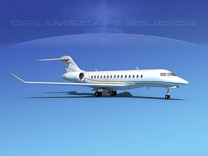 global express 5000 3d model
