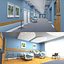 Hospital Hallway and Ward Interiors