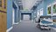 Hospital Hallway and Ward Interiors