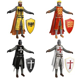 3D pack crusaders knight helmet