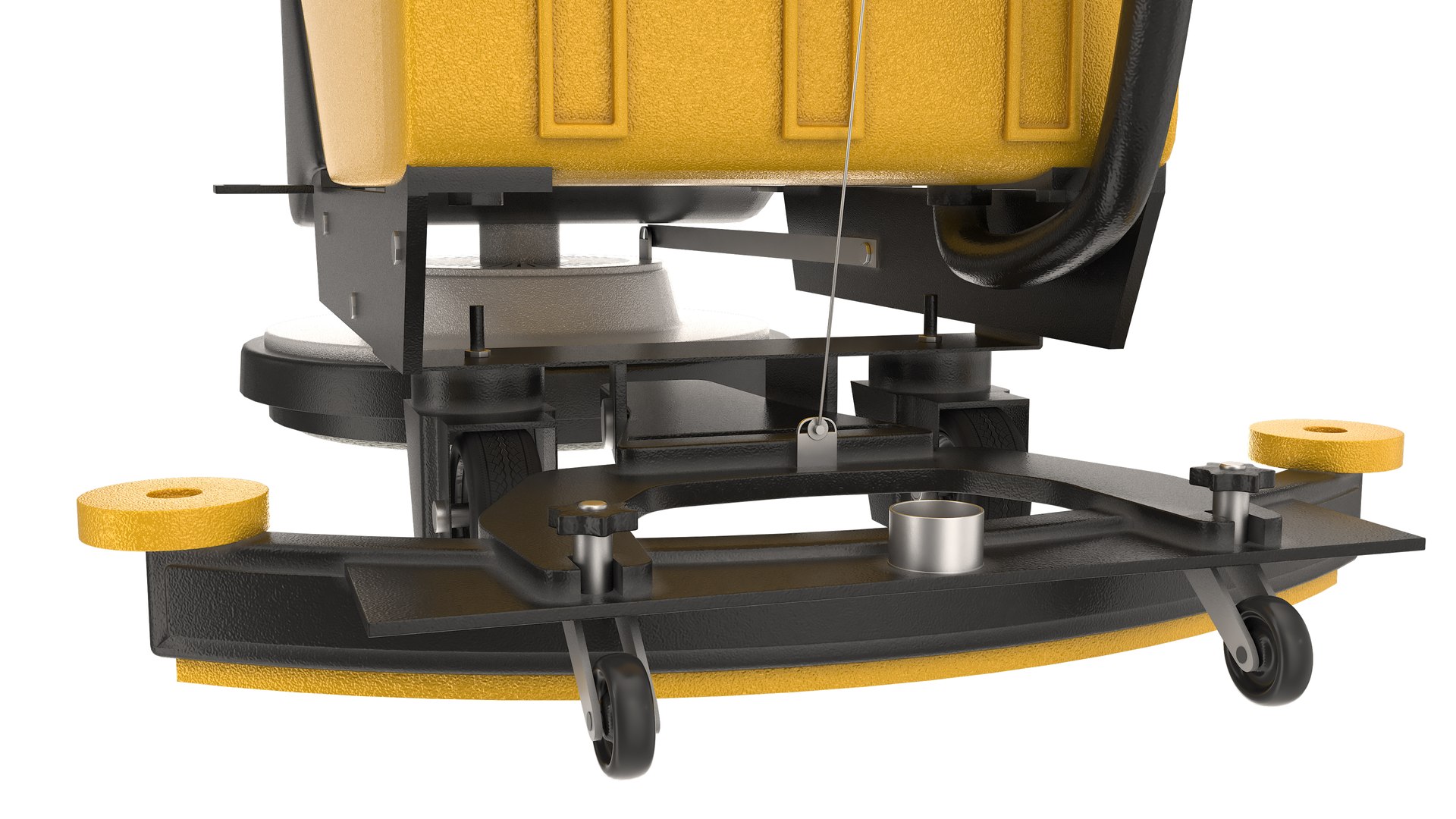 Floor Cleaning Machine Yellow Model - TurboSquid 2282656
