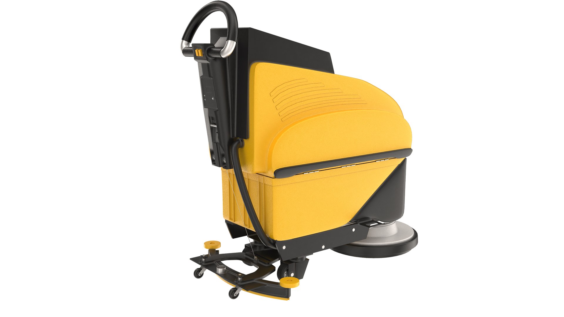 Floor Cleaning Machine Yellow Model - TurboSquid 2282656
