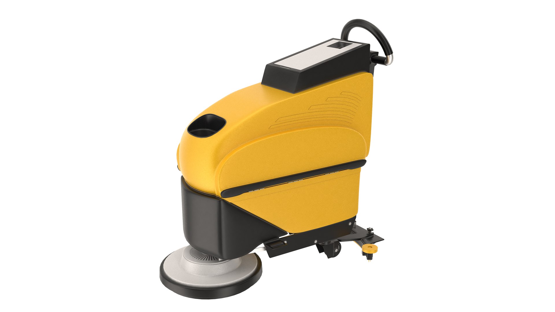 Floor Cleaning Machine Yellow Model - TurboSquid 2282656