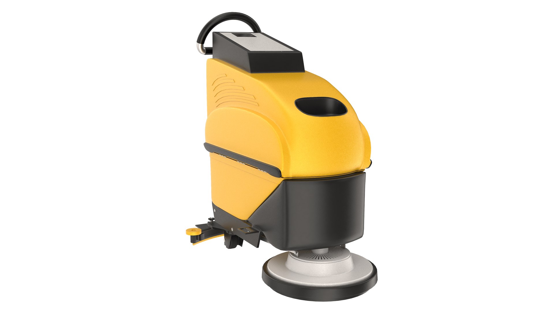 Floor Cleaning Machine Yellow Model - TurboSquid 2282656