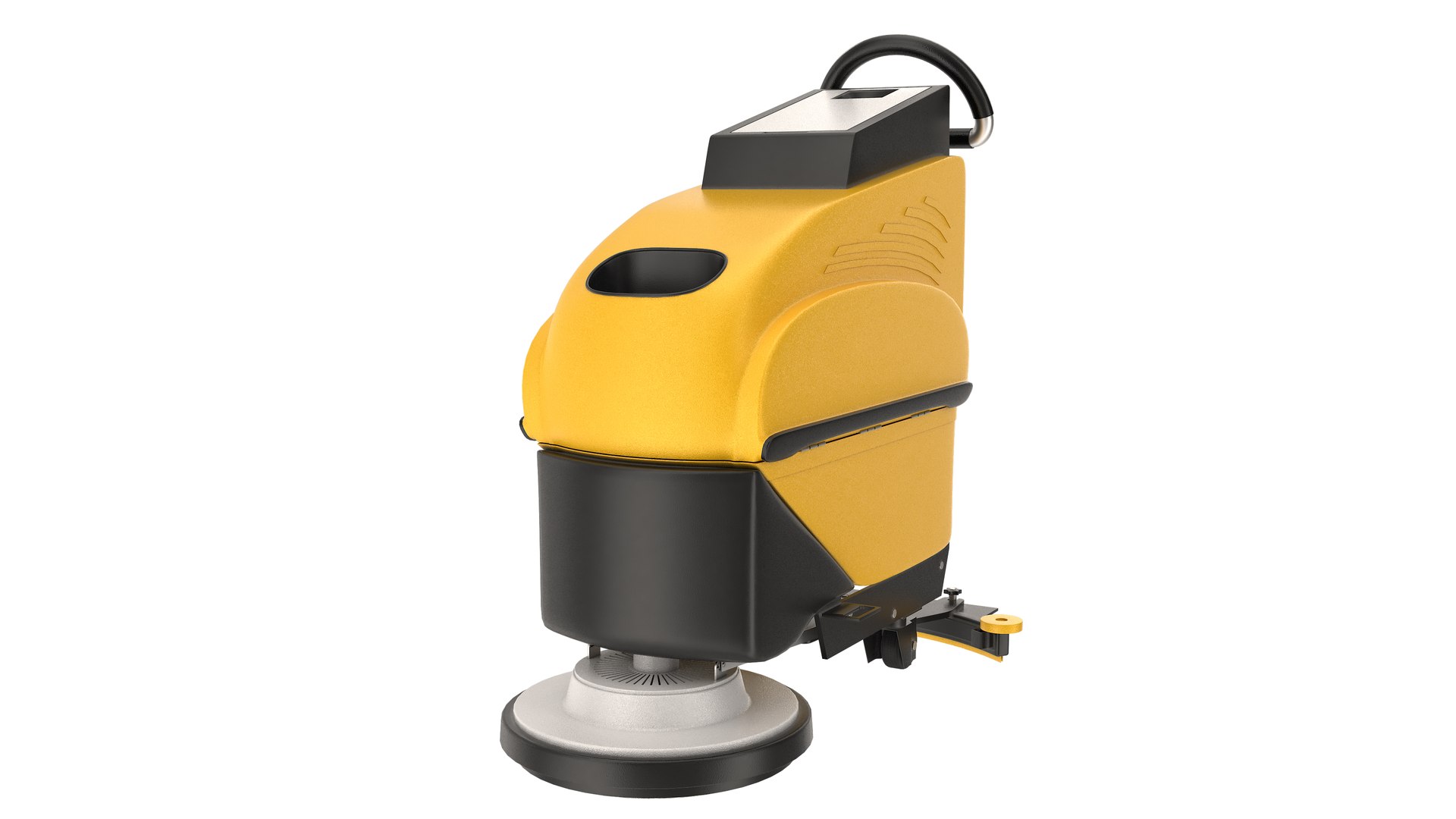 Floor Cleaning Machine Yellow Model - TurboSquid 2282656