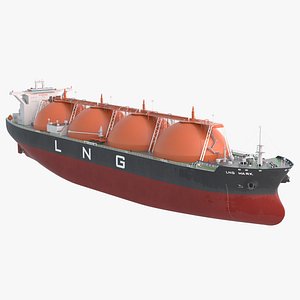 3D lng ship tanker