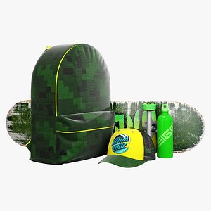 decorative set green 3D