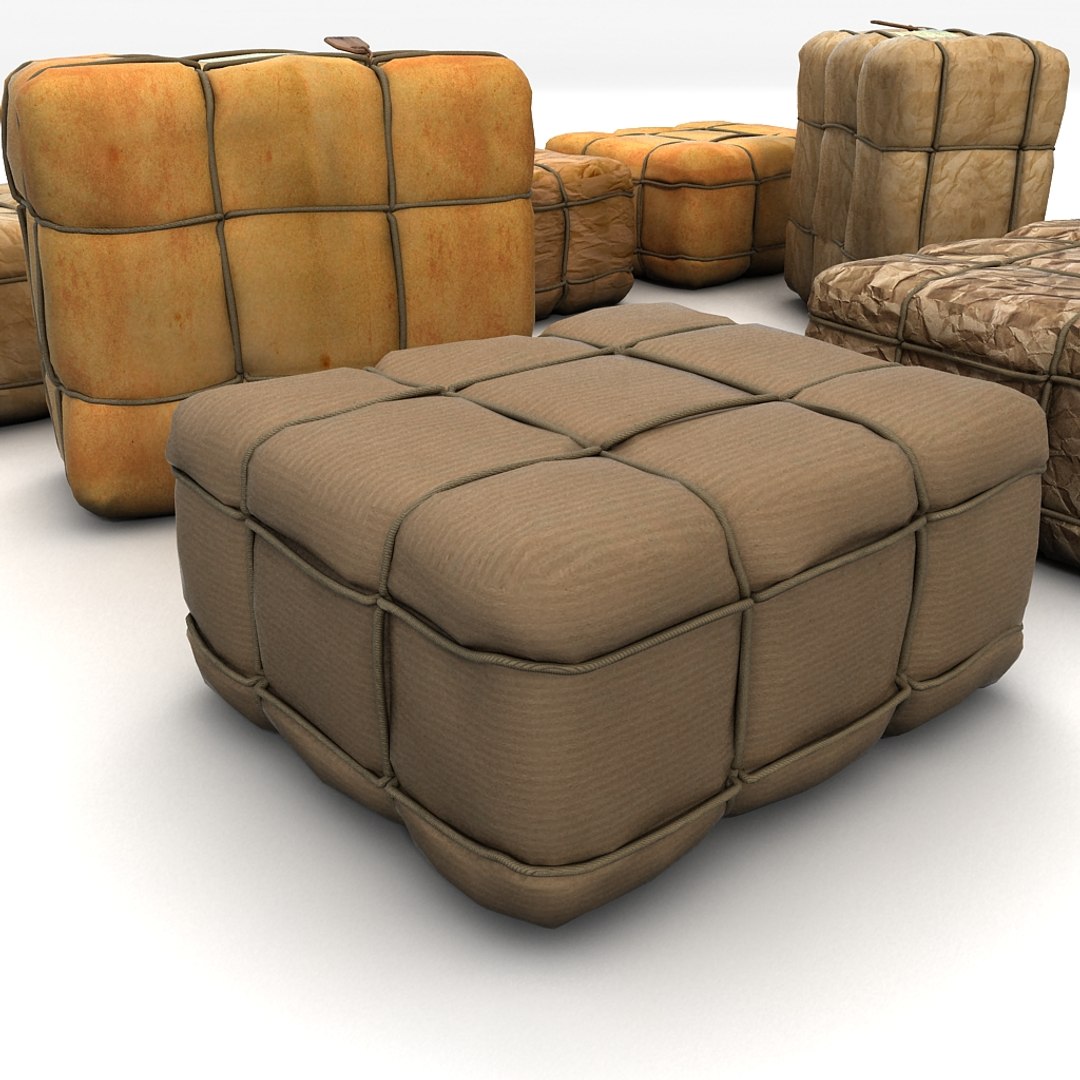 Old Post Package 3d Obj