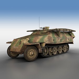 sd kfz 251 7 3D model