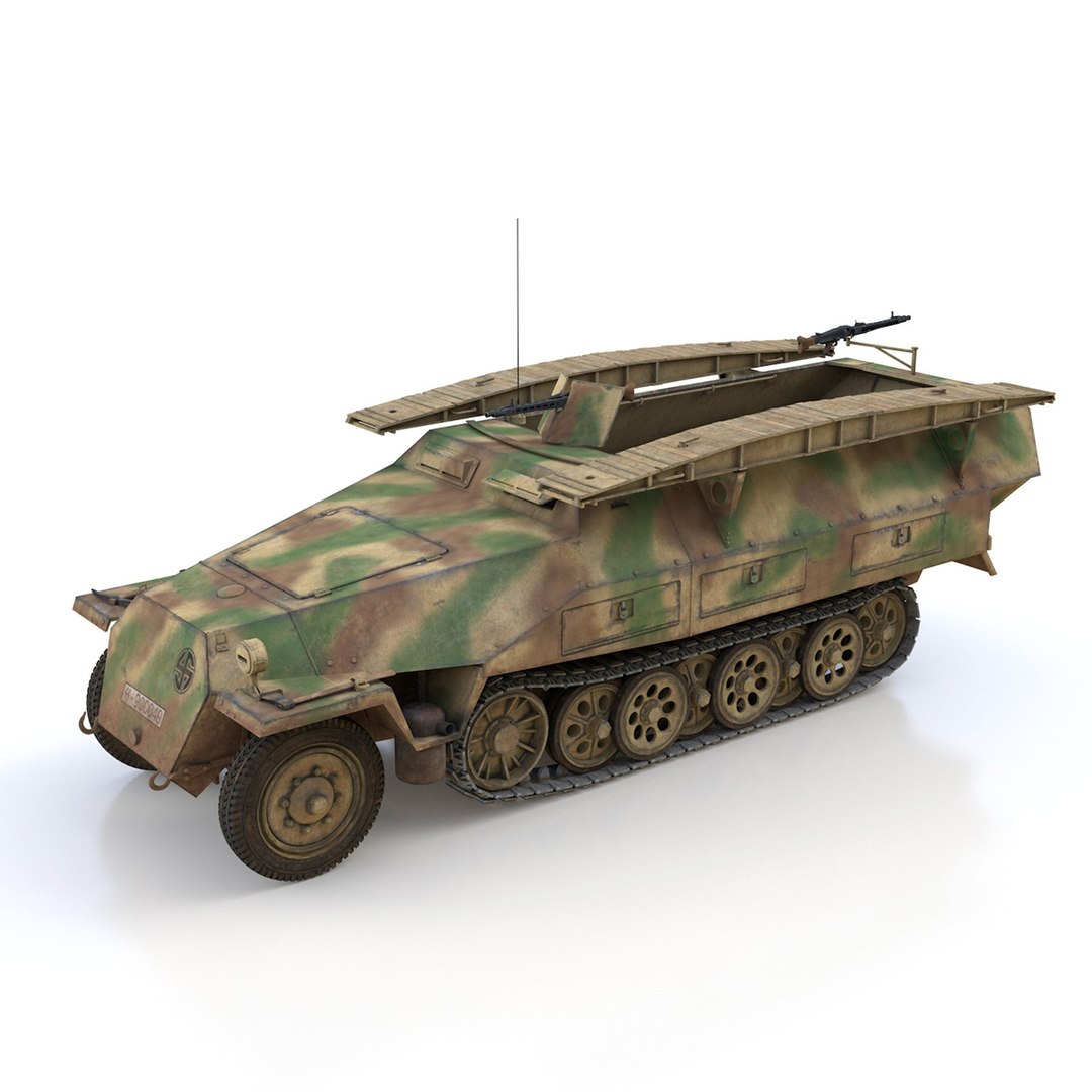 Sd Kfz 251 7 3D Model - TurboSquid 1380905