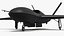 Stealth Combat Unmanned Aerial Vehicle Black