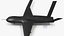 Stealth Combat Unmanned Aerial Vehicle Black