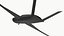 Stealth Combat Unmanned Aerial Vehicle Black