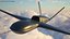 Stealth Combat Unmanned Aerial Vehicle Black