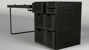 3D product military table model