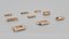 Set di scatole di cartone piatte - truccate e personalizzabili