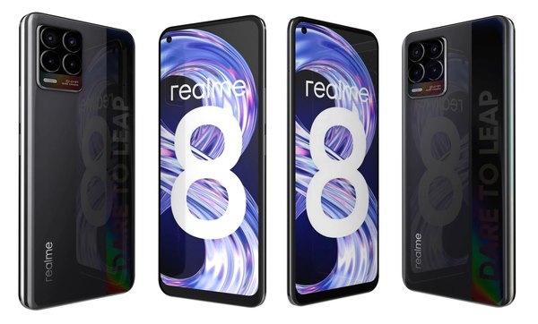 3D Realme 8 Cyber Black