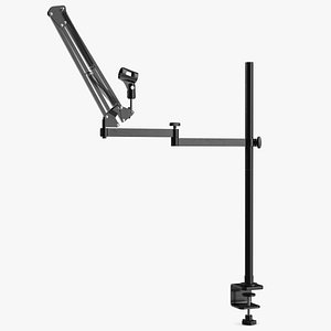 Adjustable Flexible Mic Arm Boom Stand ULANZI 3D model