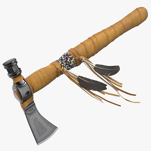 3D model Native American Tomahawk Light Leather