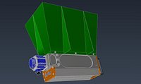 Trituratore industriale con tramoggia