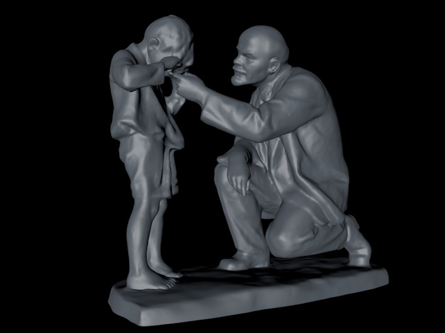 3D Lenin Crying Boy Model - TurboSquid 1516278