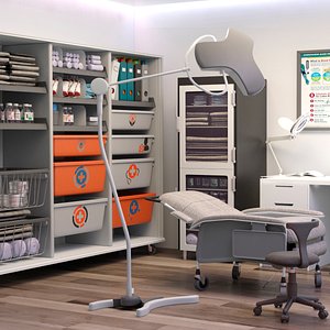 3D model exam room