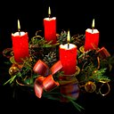 advent wreath christmas decoration 3d lwo