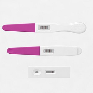 3d model of pregnancy test pack