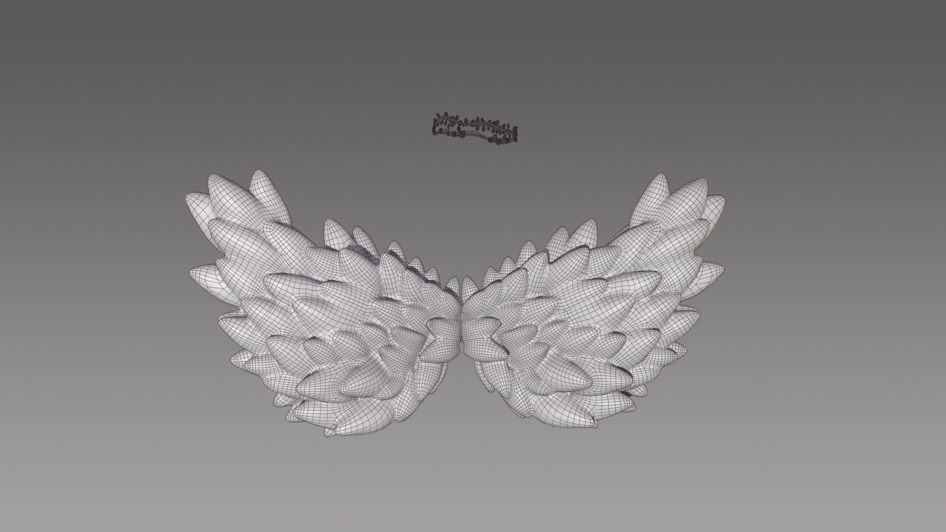 Wings And Diadem 3D Model - TurboSquid 2042261