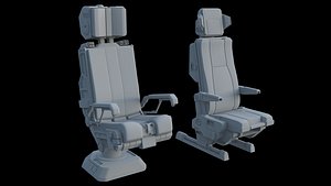 3D Pilots Seat 2 model