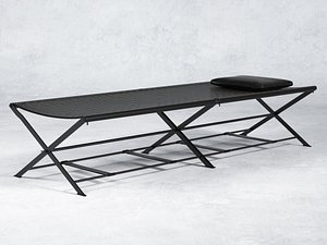 folding camp bed n 3D model