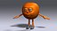 Personnage de dessin orange truqué